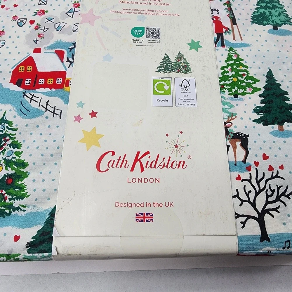 Cath Kidston London Shine Bright Cream FULL 4 Pc Sheet Set 100% Cotton *NEW*